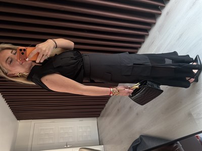 Orijinal Model , Şifon Detaylı , Kemerli Tasarım Elbise