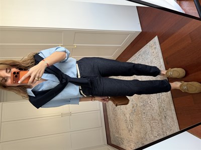 Orijinal Model , Ekru Kemerli , Full Likralı Jean