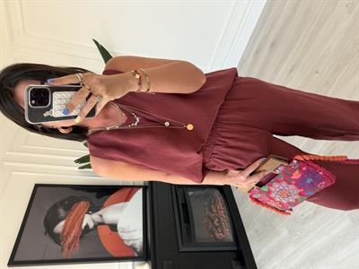 Kiremit , Tencel Modal , Bluz & Pantolon Takım