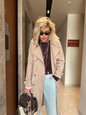 Orijinal Marka , Taba , Premium Trençkot