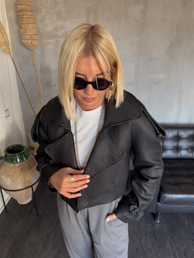 Orijinal Model , Deri Dokulu Ceket