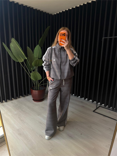 Orijinal Model Premium Gri Ekoseli Takım