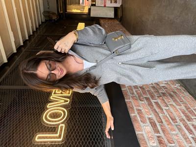 Oysh Model , Çift Fermuarlı , Gri Triko Takım