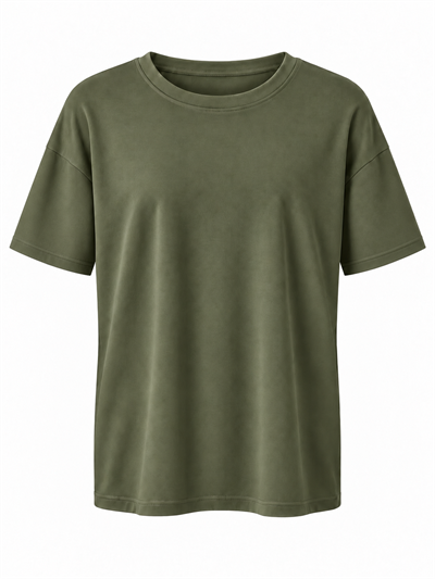 Cs Marka , Pamuklu , Kısa Kol Haki T-shirt