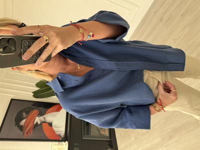 Tiril Dokuda , Lacivert , Yarasa Kol , Premium Kalite Gömlek