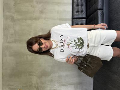 Papatya Desenli , Pamuklu T-shirt