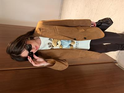 Taba , Kuşaklı , Premium Süet Ceket