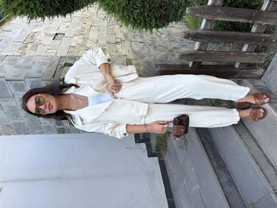 Paçası Çıtçıtlı , Kruvaze Ceket & Pantolon Takım