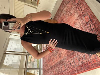 Ekstra Likralı , Premium , Fit Siyah Elbise