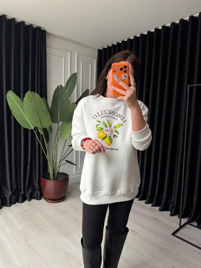 İçi Şardonlu , Ekru Limoncello Sweat