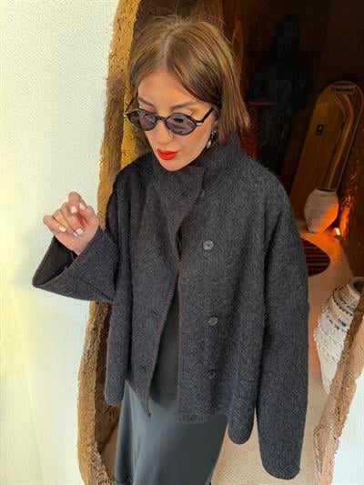 Peluş Dokulu , Kaşe Kaban