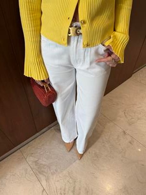 Baggy Model , Beyaz Jean Pantolon 