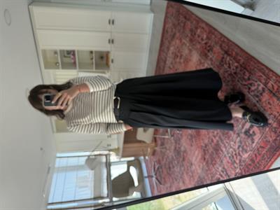 Orijinal Model , Tasarım Kemerli , Siyah Paraşüt Etek