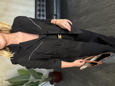 Orijinal Model , Püsküllü , Premium , Siyah Ceket