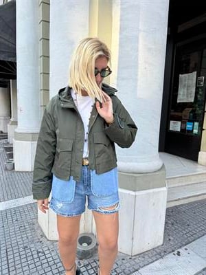 Jean Detaylı , Haki , Mevsimlik Mont