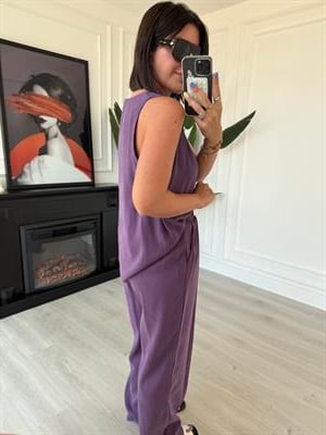 Mor , Tencel Modal , Bluz & Pantolon Takım