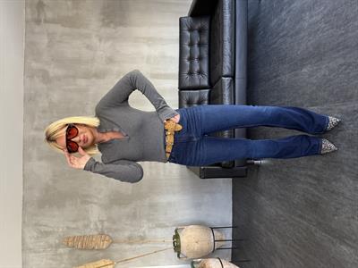 Orijinal Marka , Likrali İspanyol Paça , Blue Jean Pantolon