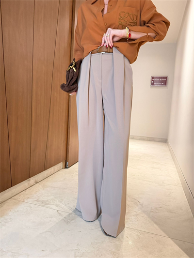 Kemerli , Double Krep , Tiril Kumaş ,Bej Palazzo