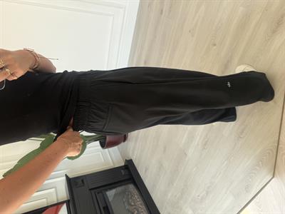 Orijinal Marka , Özel Teknik Kumaş , Siyah Palazzo Pantolon