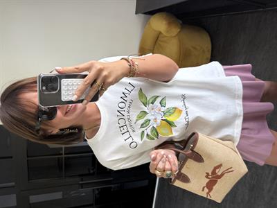 Lımoncello Desenli Beyaz T-Shirt