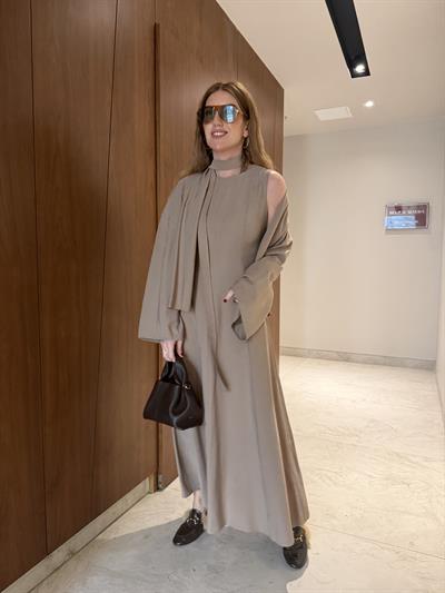 Elbise & Ceket , Vizon Tencel Takım