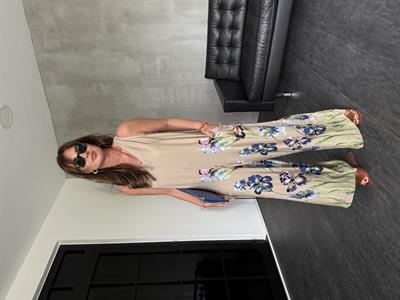 Çiçek Desenli , Natural Bej , İthal , Premium Tulum