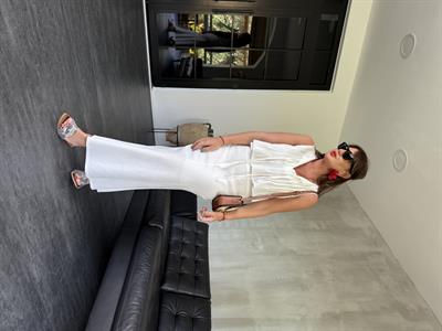 Bağlamalı , Bluz & Etek , Ekru Takım