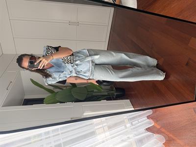 Açık Mavi , Premium , Palazzo Jean Pantolon