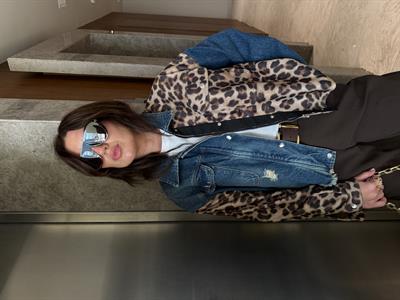 Leopar Desenli , Jean Ceket