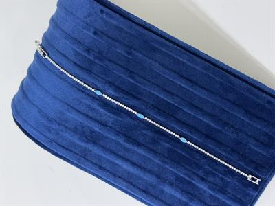 Mini Turkuvaz Taşlı , Zirkon Bileklik