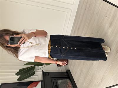 Önden Düğmeli , Jean Etek