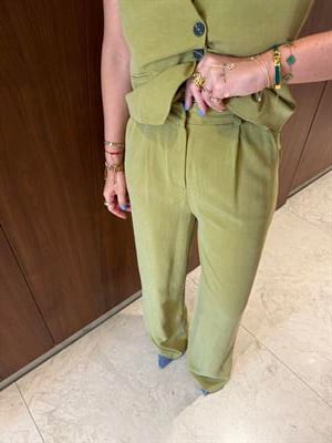 Yağ Yeşili , Tencel , Palazzo Pantolon