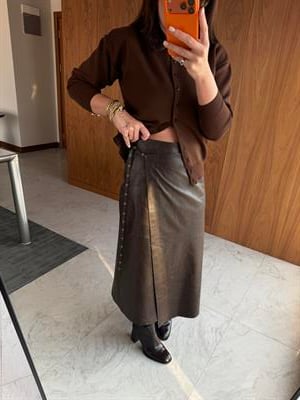 Orijinal Model , Napa Deri , Acı Kahve Etek