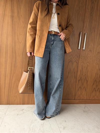 Baggy Palazzo , Eskitme Mavi Jean