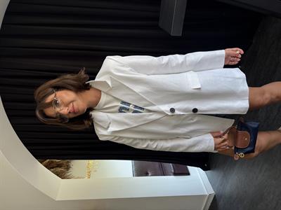 Beyaz , Premium , Ham Keten Ceket