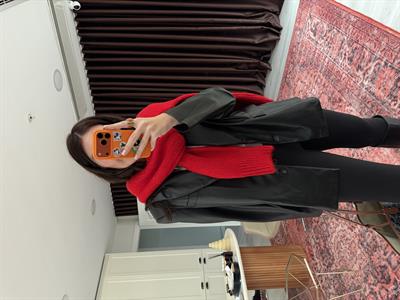 Siyah , Mat Deri , Blazer Ceket