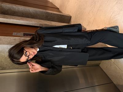 Yakası Çıkabilen Atkılı , Siyah Mont