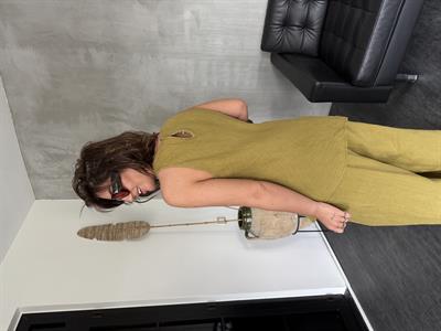 %100 Cotton , Yağ Yeşili , Premium , Keten Takım