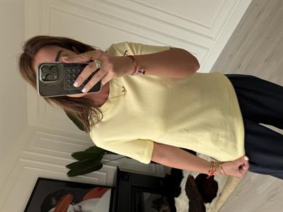 Orijinal Marka %100 Cotton Limon Sarısı   T-Shirt