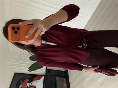 Orijinal Marka , Extra Soft , Bordo Triko Hırka