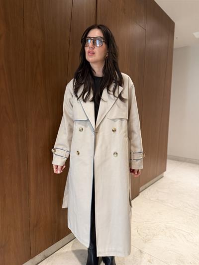 Mavi Biyeli , Bej Gabardin Trençkot