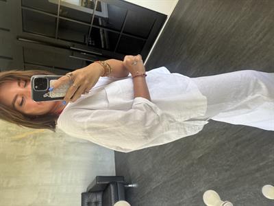 Orijinal Model, Ekru Keten Etek & Bluz Takım