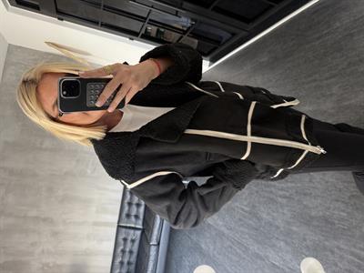 İçi Teddy Astarlı , Siyah Nubuk Kaban