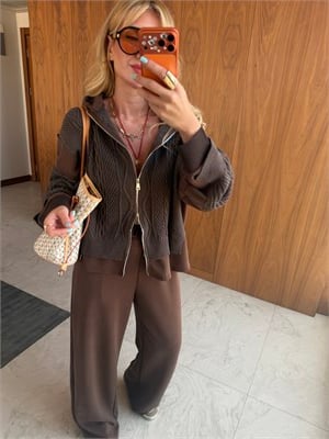 Acıkahve Premium Modal Triko Mix Takım