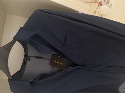 Orijinal Marka Lacivert Tencel Gömlek