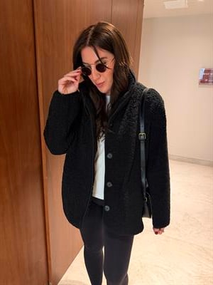 Oysh Model , Siyah Teddy Mont
