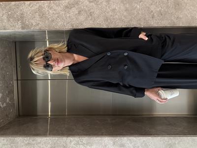 Tok Tencel , Siyah , Ceket Takım