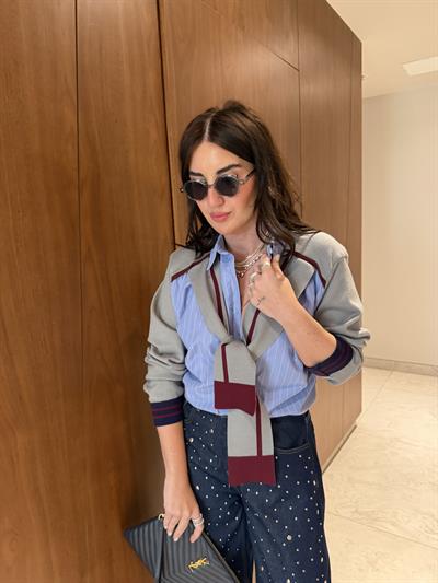Orijinal Model , %100 Cotton , Triko Detaylı , Tasarım Gömlek
