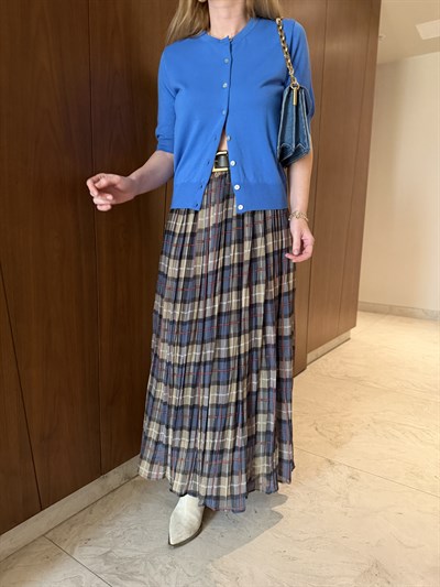 Beli Lastkli, Kemerli Ekoseli Etek