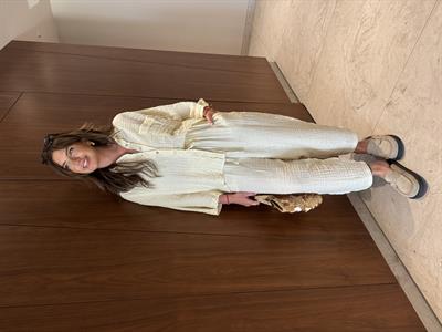 Müslin , Simli , Gömlek & Pantolon Takım